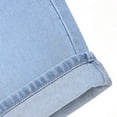 thumbnail image 5 of Jsaierl Jean Shorts for Women Stretchy Denim Shorts Knee Length Bermuda Shorts High Waist Jeans Legging Tights, 5 of 9