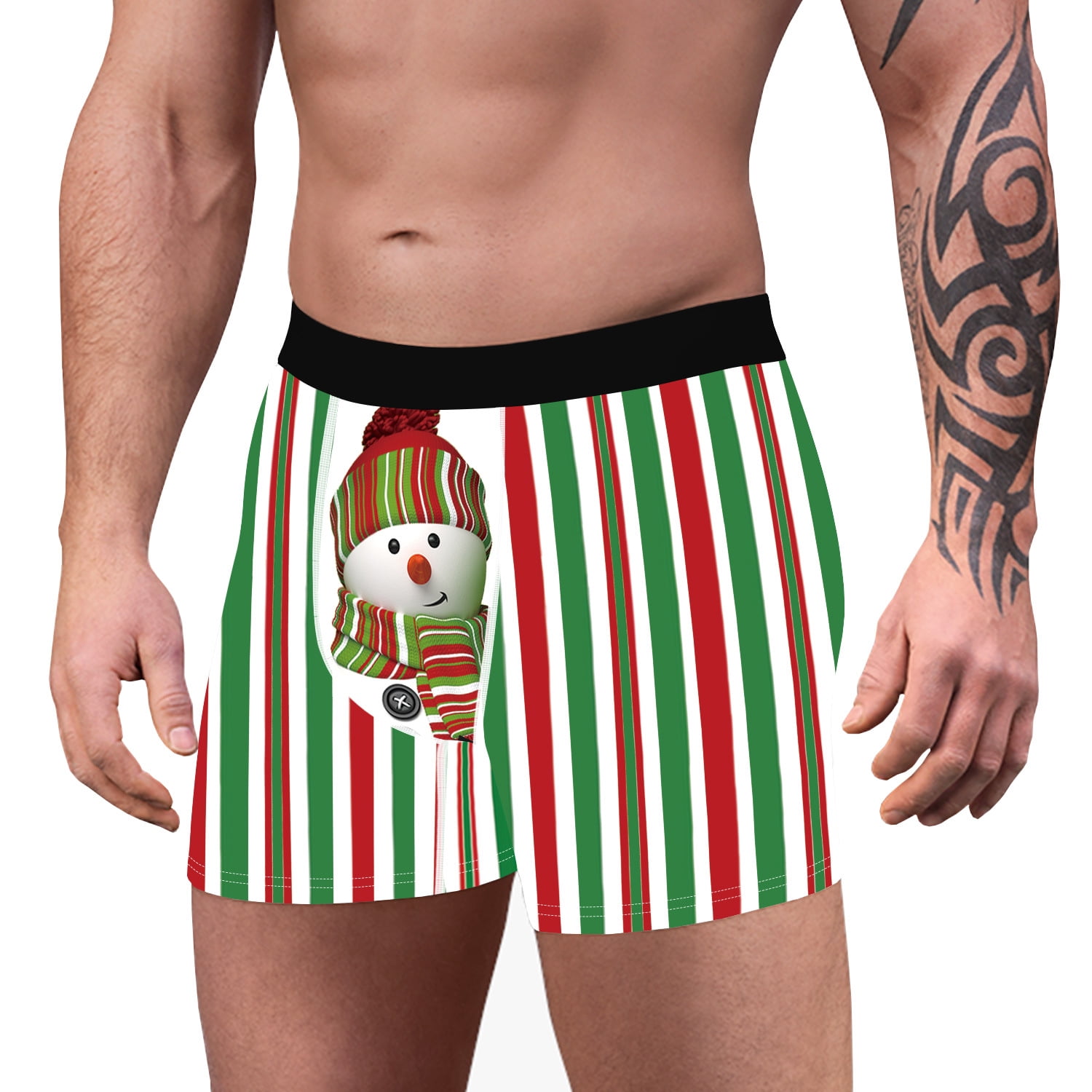 Boxer Briefs for Men Pack Cartoon Pattern Celebrate Holiday Boxer Brief ...