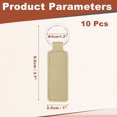 thumbnail image 2 of Uxcell 10 Pcs PU Leather Keychain Blanks Bulk Rectangle Laser Engraving Keychain Leather Key Fob Kit with Key Rings for DIY Supplies Gifts (Khaki, 3.7"x1"), 2 of 6