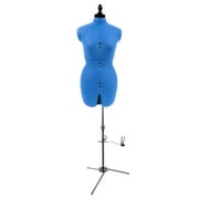 Dritz My Double Deluxe Dress Form with Adjustable Tri-Pod Stand, Small, Blue