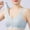 Light Blue, variant on Amidoa Beige Bras for Women Cotton Full Coverage Front Closure Embroidered Bra Women Lingerie L