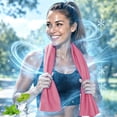 thumbnail image 5 of Cooling Towel, Sports Ice Towel with Silicone Storage Case, Soft Breathable Microfiber Cooling Cloth for Gym, Yoga, Running, Camping, Outdoor Activities, Heat Relief, 5 of 9