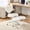 beige, variant on HUTWIFE Home Adult Teddy Indoor Meditation and Yoga Adjustable Height and Lumbar Support Office Chairs, Pink