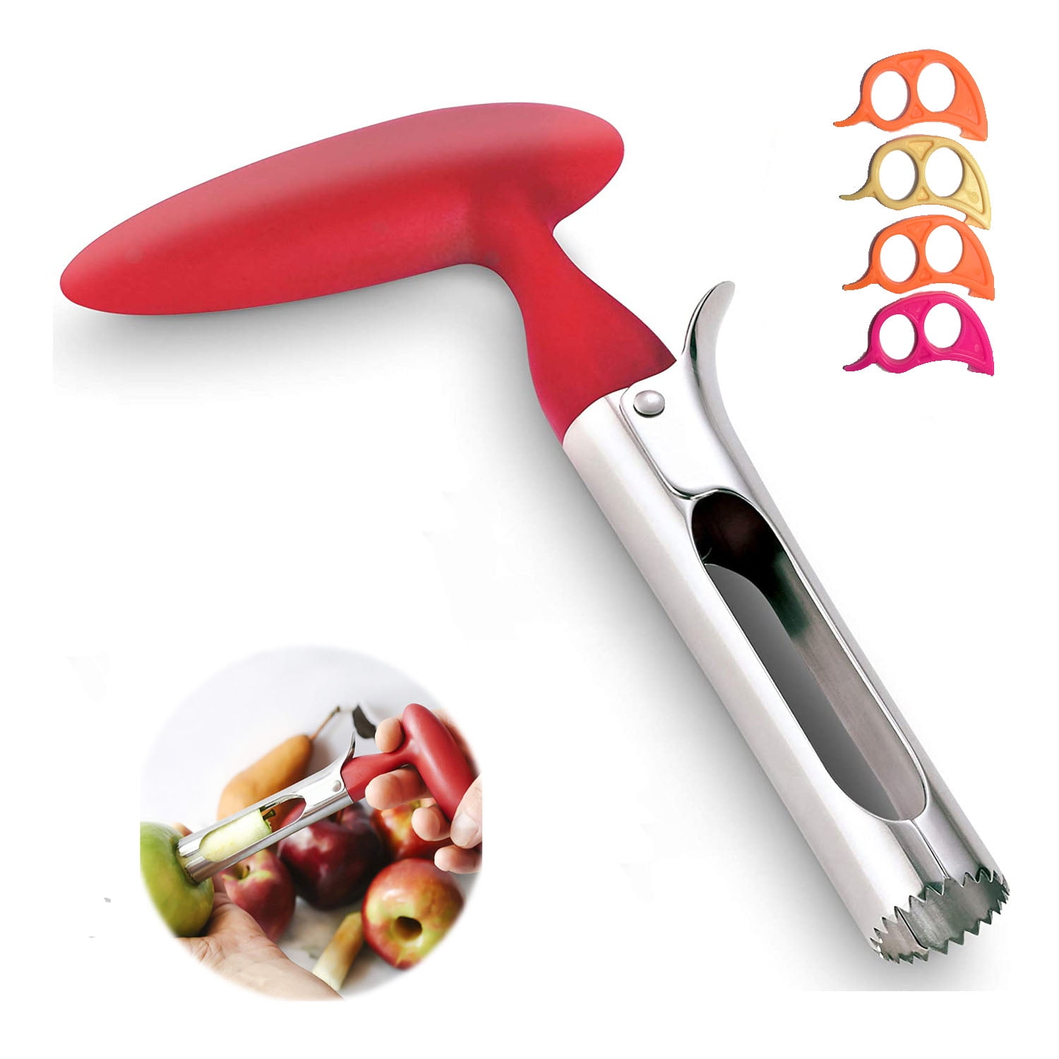 Apple Corer, Stainless Steel Bell Pepper, Apple or Pear Core Remover