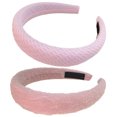 thumbnail image 6 of DESIGNICE 2Pcs Head Bands,Hard Wide Headbands for Women, Headbands for Girls,Colormixing3, 6 of 7