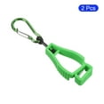 thumbnail image 4 of Uxcell Glove Keeper, Gloves Helmet Grabber Catcher Clips Holder, Green 2 Pack, 4 of 5