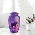 thumbnail image 6 of Elephant Mini Funeral Urn For Adult For Man - Little Urn For Male Set Of 4 - Lavender Keepsake Cremation Urns For Human Ashes For Mom - Purple Urns For Human Ashes Adult Woman, 1 Large (10&3) Inch, 6 of 7