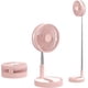thumbnail image 2 of Ventilador de piso Gloria Ventilador portátil plegable de pie pedestal Viento fuerte enfriamiento ajustable de 360 degree personal rosa, 2 of 8