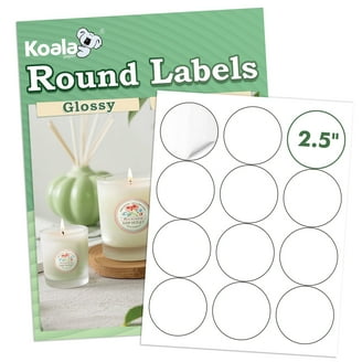 240 Holographic Round Labels 2 Inch - Waterproof Printable Circle Stickers For Inkjet & Laser Printers