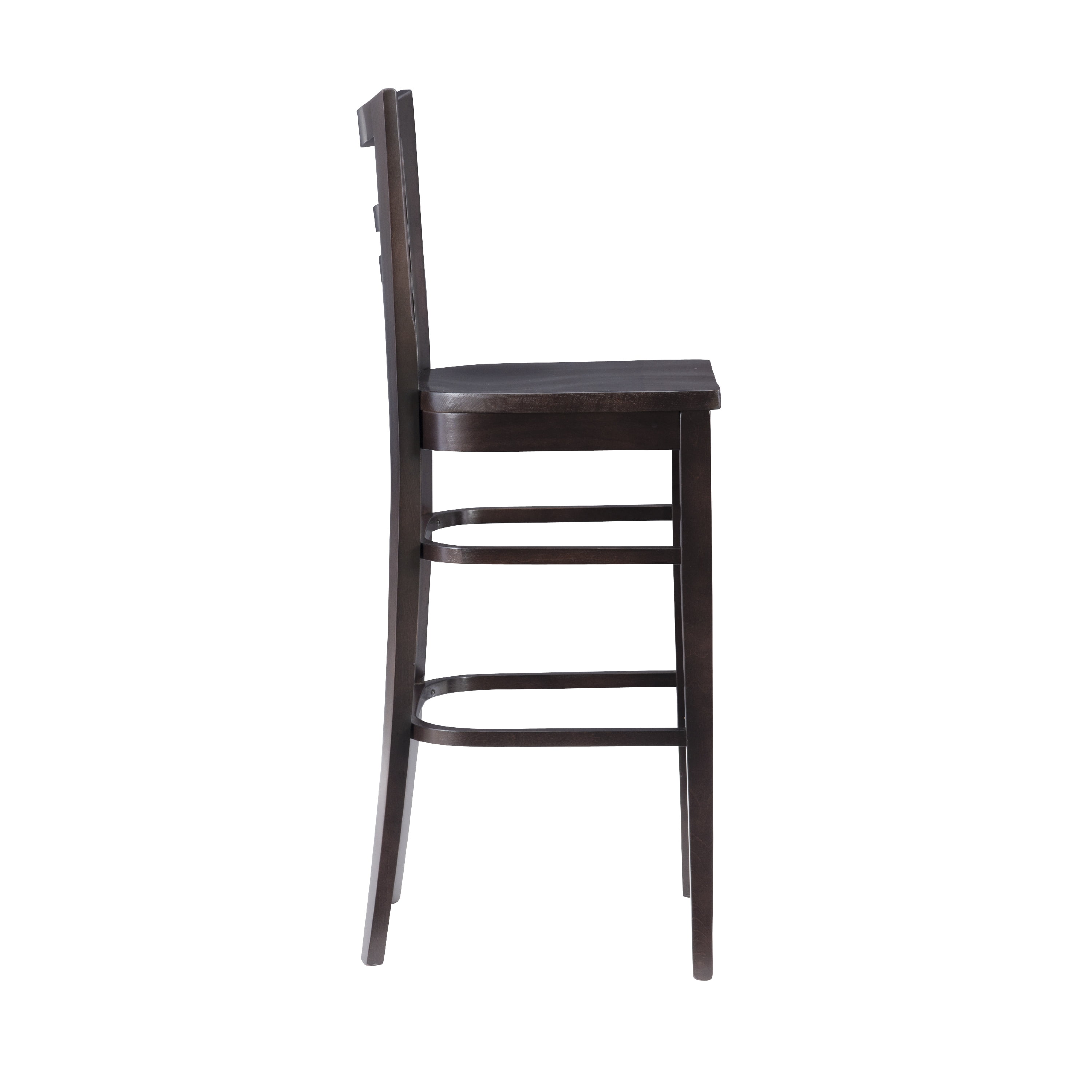 Linon Birkdale 30" Bar Stools, Deep Brown Stain Finish, Set of 2