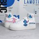 thumbnail image 3 of Zapatos blancos pequeños de Disney para hombre, de caña baja, modernos y versátiles, informales, para niños, zapatos de tabla para parejas con marca compartida de dibujos animados, 3 of 4