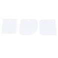 thumbnail image 1 of Cream Scraper,Cake Cream Scraper 3 Pcs Dough Pasty Cutters with Scrapers of Different Shapes Multipurpose Food Scrapers Pastry Decor Tool for Pizza Dough Bread Cakes, 1 of 8