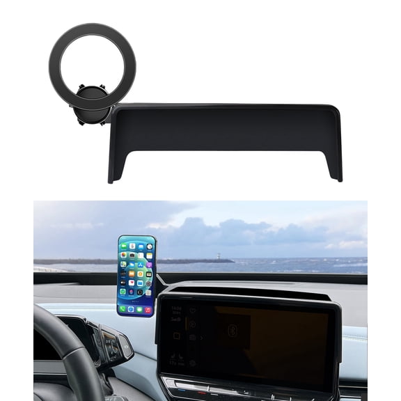 MaserWeller Car Phone Holder for 2021-2024 VW ID.4 ID4 Accessories 12-Inch Screen Fixed Clip, 360° Rotation Phone Mount Compatible with MagSafe, Cell Phone Holder that Does Not Affect Air Vent