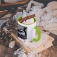 thumbnail image 5 of 3dRose, Duck, 15oz Two-Tone Green Mug, 5 of 7