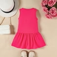thumbnail image 6 of MEZZALL Toddler Girls Sleeveless Ruffles Dress Dance Party Dresses O-Neck Solid Color Stylish Sundress, 6 of 6