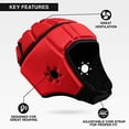 thumbnail image 5 of EliteTek Soft Padded Headgear, Universal Fit (Lacrosse, Rugby, Flag Football, Soccer), 5 of 6