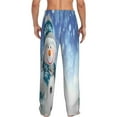 thumbnail image 3 of Balery Men'S Christmas Snowman In The Snow Pants,Sleepwear Pants,Pajama Pants,Pj Bottoms Drawstring And Pockets-Small, 3 of 9
