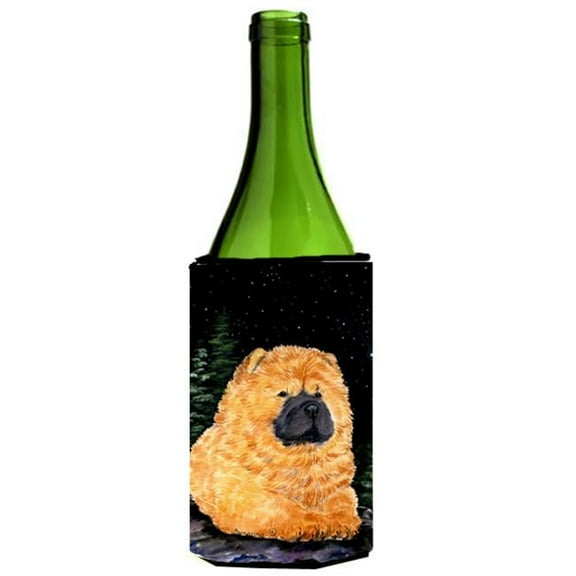Starry Night Chow Chow Wine bottle sleeve Hugger - 24 oz.