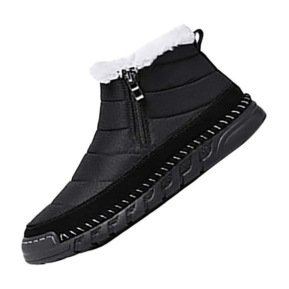 NOKIO Men'S Snow Boots Men'S High Top Snow Boots Fashion Casual Trainers Breathable Flat Casual Shoes Winter Padded Warm Men'S Boots Men'S Anti-Snow Winter Shoes