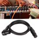 thumbnail image 5 of Cable Balanceado De Micrófono XLR, Cable De Micrófono XLR Macho A Hembra De 4.9 Pies, Conector Macho De ángulo Recto Flexible Sin Pérdidas, Chapado En Ilver Para Altavoz, 5 of 7