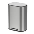 thumbnail image 6 of BinMax 12L Stainless Steel Step Open Trash Bin Silver Bathroom Garbage Can with Lid, 6 of 9