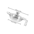 thumbnail image 2 of Raindrops 1 Set Outdoor Cooking Equipment Stainless Steel Cooking Pan Round Household Easy to Clean, 2 of 8