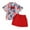 Watermelon Red, variant on Teen Boy Clothes Kids Summer Solid Prints Sleeveless Beach 12 18 24 Month 3T 4T 5T Baby Outfit Set Tops Shorts 2PCS
