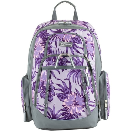 Eastsport Diamond Expandable Recycled Backpack, Hibiscus Edge