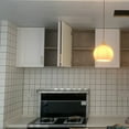 thumbnail image 6 of FSLiving Plug in Hanging Swag Lamp no Wiring Needed Portable Pendant Light with Remote Control Stepless dimming Bulb Brass Finished E26 Honeycomb Retro White Hand-Made Glass Lamp Hanging Lamp -1 Light, 6 of 6