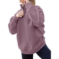 thumbnail image 4 of Womens Oversized Sweatshirts Hoodies Half Zip Pullover Fall  Outfits 2023  Clothes, Womens Sweatshirts Half Zip Cropped Pullover Fleece Quarter Zipper Hoodies Fall outfits Clothes, 4 of 6