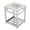 White / Chrome, variant on Kingston Brass VWP2522A2 Quadras 25" Ceramic Console Sink with Steel Base and Shelf (1-Hole), White/Polished Brass