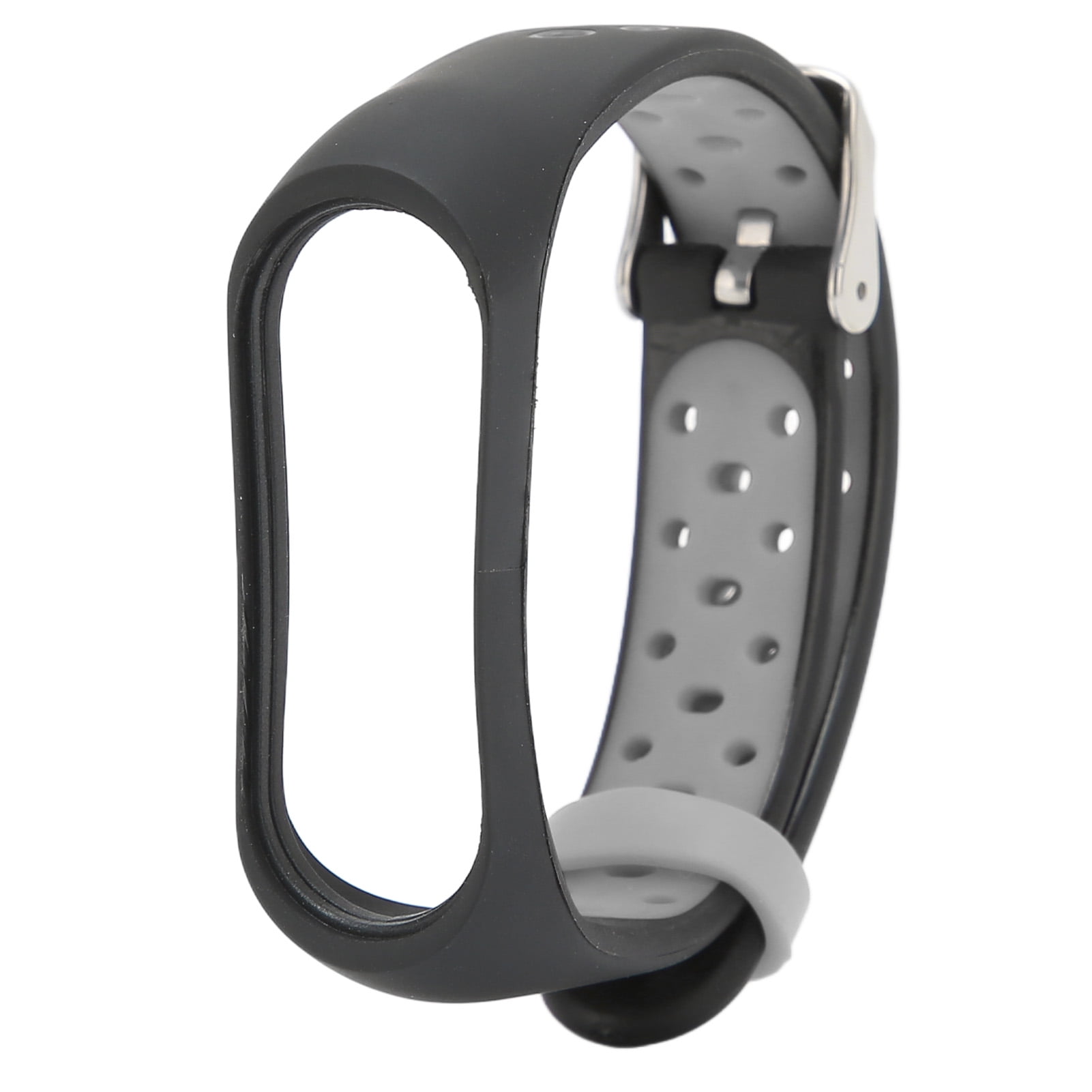 Loop Bracelet Strap Anti Lost Bicolor Anti Slip Smart Bracelet Band For Mi Band 6 NFC Black Gray