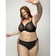 thumbnail image 3 of Curvy Couture Women's Plus Size Sheer Mesh Full Coverage Unlined Underwire Bra, 3 of 5