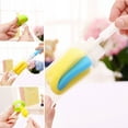 thumbnail image 2 of 4Pcs/Set BPA Free Nipple/Baby Milk Bottle Pacifier Sponge Cleaning Brushes Cleaner Set for Standard Nipples and Nipples Tube ,Milk Bottle Pacifier Spout Tube Clean Brush Tool, 2 of 7