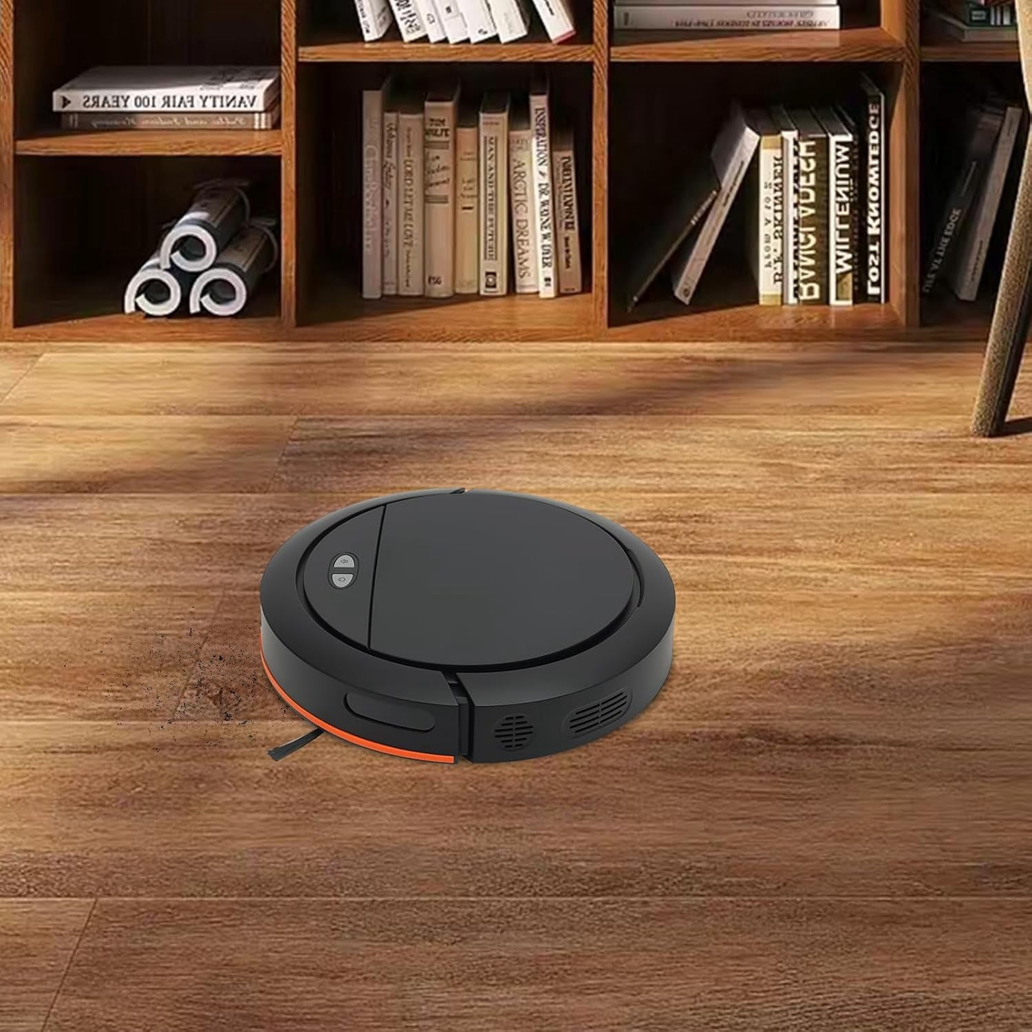 Robot Vacuum Cleaner with 2700Pa Strong Suction, APP/Remote Control, Automatic Self-Charging Robotic Vacuum, Scheduled Cleaning,  for Hard Floor, Low Carpet (Black)