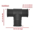 thumbnail image 4 of Conector Manguera Calefaccion Tee 3/4 X 3/4  X 3/4  Univer, 4 of 4