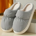thumbnail image 2 of Vedolay Men's Slippers Fuzzy Fashion Indoor House Slippers Gifts Bedroom Shoes Grey,43, 2 of 5