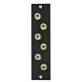 thumbnail image 2 of Leviton - Faceplate - F connector X 6 - black, 2 of 2