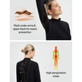 thumbnail image 2 of baleaf Thermal Shirts for Women Long Sleeve Turtleneck Tops Fleece Lined Base Layer with Thumb Hole Cold Weather Winter Gear Black S, 2 of 7