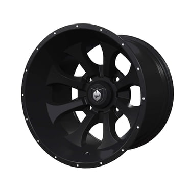 RockTrix RT102 ATV/UTV Wheels – 15x7, 4x156 Bolt Pattern, 4+3 Offset, Matte Black (Set Of 4)