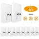 thumbnail image 3 of 10 Uds tornillos ganchos de pared gabinete montado en la pared clavijas para estante PVC para cocina baño, 3 of 9