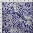 thumbnail image 4 of oneOone Cotton Flex Royal Blue Fabric Animal Skin Quilting Supplies Print Sewing Fabric By The Yard 40 Inch Wide, 4 of 6
