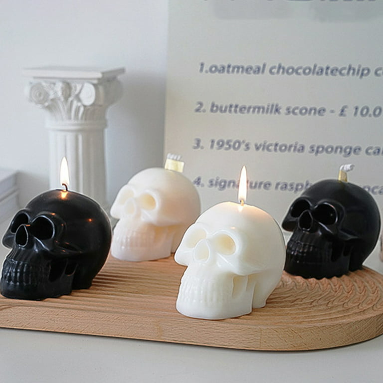 8 oz. Scented & unscented soy Skull candle Free domestic shipping