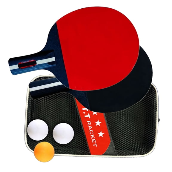Necvior Table Tennis Paddle Beginner Rubber Table Tennis Bat Table Tennis Rackets Set