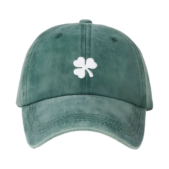 TELOLY 2026 New St. Patrick'S Day Baseball Cap Women Men Shamrock Breathable Summer Casual Hat Unstructured Design Trucker Hats Fashion Irish Party Accessory Green