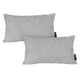 thumbnail image 1 of Cojin Riñonera Decorativa Rectangular Set de 2 Petra Gris, 1 of 4