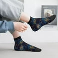 thumbnail image 5 of Bingfone Peacock Feathers Design Patterned Men's Women's Casual Cotton Socks, 5 of 5