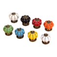 thumbnail image 1 of 8pcs Pumpkin Ceramic Handles 38mm Drawer Knobs Cupboard Door Handles Single Hole Cabinet Handles, 1 of 5