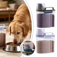 thumbnail image 2 of Pp Pet Food Storage Container with Airtight Seal and Measuring Cup for Dog and Wolf Food, White or Dark Blue, 2 of 10