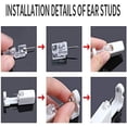 thumbnail image 2 of LAICAIW Self Ear Piercing Gun Ear Piercing Gun Kit Nose Piercing Gun Disposable Self Safety Ear Piercing Gun Kit Tool With Earrings 2 Pack, 2 of 7